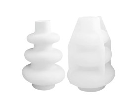 Molde silicona porta vela nordico 3 circulos 